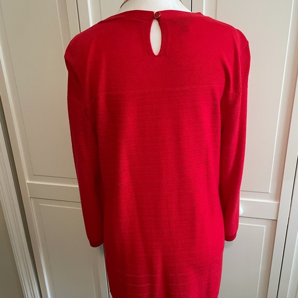 Talbots Red Crew Neck Sweater - Picture 2 of 10